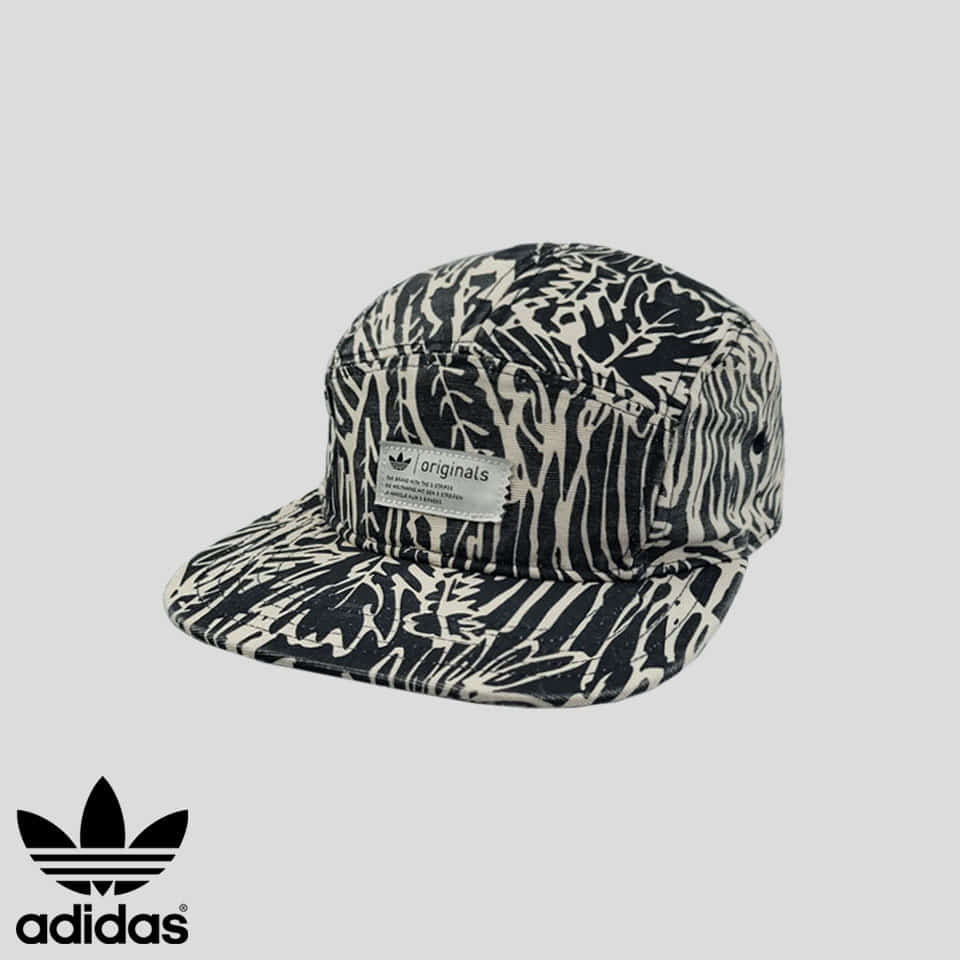 [Adidas] 經典款 白色 Pigment 黑色 斑馬紋 動物 樣板 重的棉 6面板 野營帽舌帽子 FREE